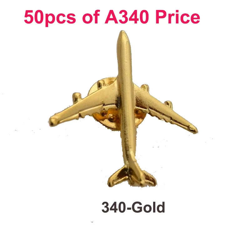 A320 & A340 350Boing777 A330 Gold&Silver Airbus Aviation Badge 2.8*3.1Cm, Authentic Pilot Badges Airplane Suits Plane Gilded
