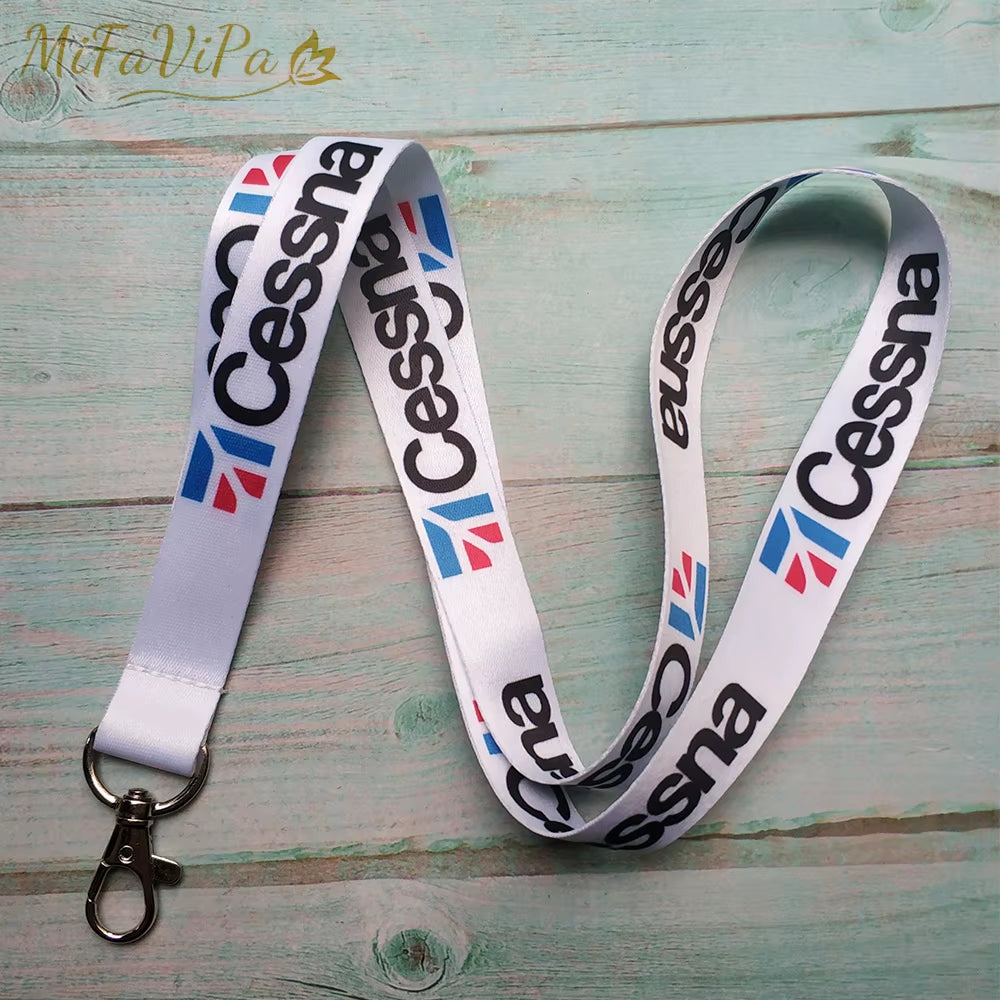 Polyester Aviation Lanyards Boeing Neck Strap Chaveiro Key Chain Boeing Llavero Lanyard Keychain for ID Card Pilot Gift