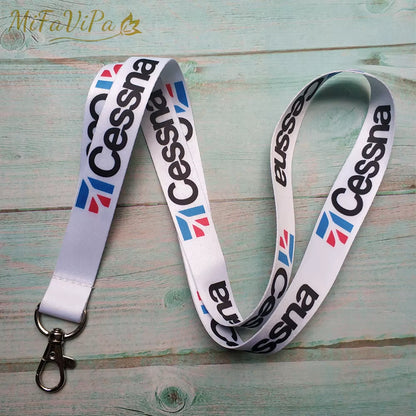 Polyester Aviation Lanyards Boeing Neck Strap Chaveiro Key Chain Boeing Llavero Lanyard Keychain for ID Card Pilot Gift