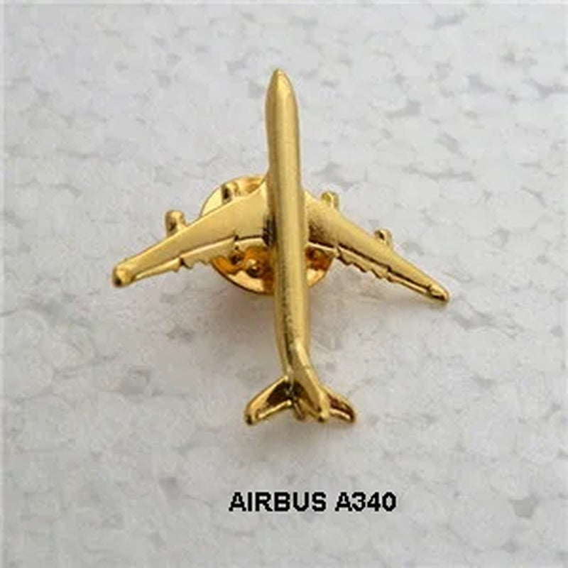 A320 & A340 Boing777 A330 Gold&Silver Airbus Aviation Badge 2.8*3.1Cm, Authentic Pilot Badges Airplane Suits Plane Gilded