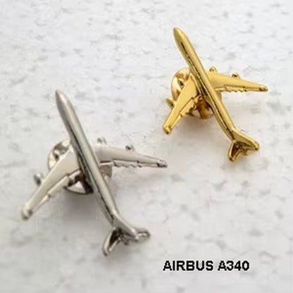 A320 & A340 350Boing777 A330 Gold&Silver Airbus Aviation Badge 2.8*3.1Cm, Authentic Pilot Badges Airplane Suits Plane Gilded