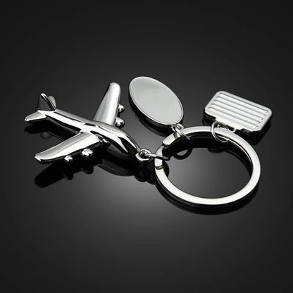 Creative Aircraft Keychain Simulation Aircraft Model Key Chain for Men Pendant Aviation Enterprise and Creative Gift Keyring