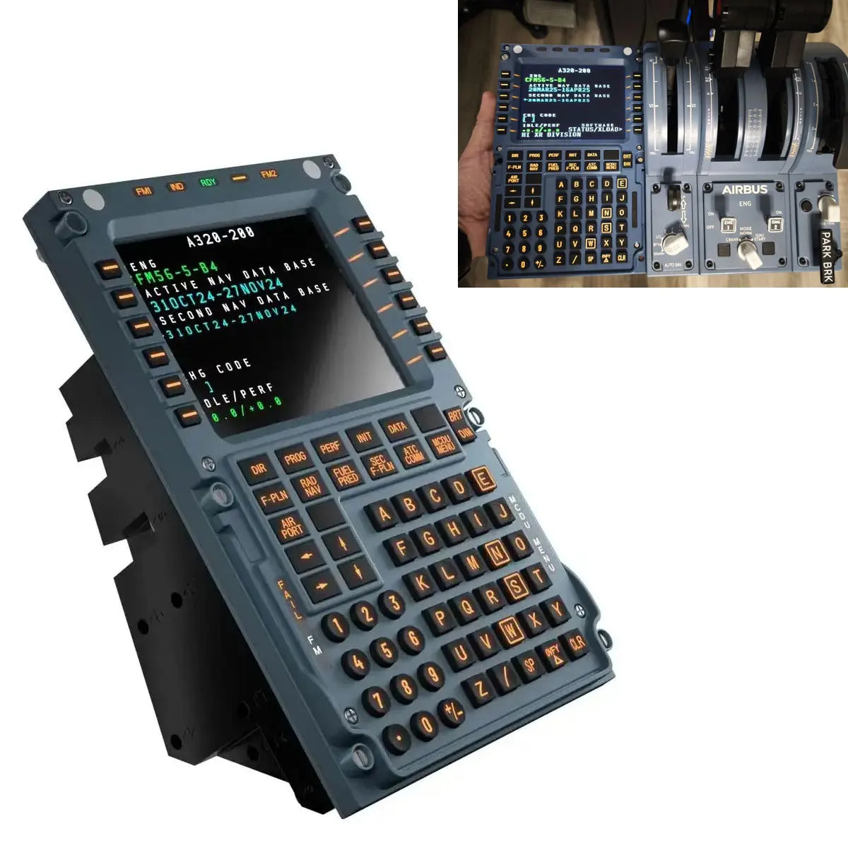 WINWING Flight Simulator MCDU Toliss Fenix Flight Control Display Civil Aviation Control Panel A320 for X-Plane MSFS