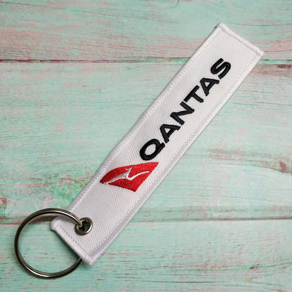 1 PC Blue Key Chain for KLM American Airlines Qatar Airplane Keychain Emirates Flight Crew Pilot Aviation Sleutelhanger