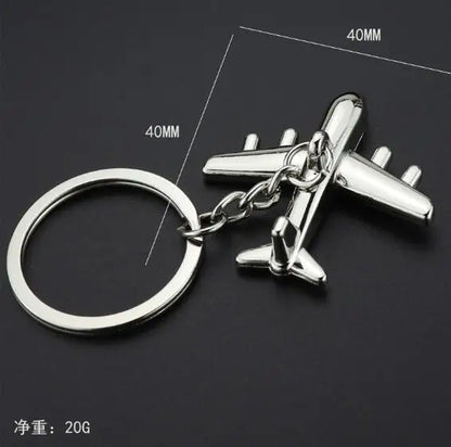 Creative Aircraft Keychain Simulation Aircraft Model Key Chain for Men Pendant Aviation Enterprise and Creative Gift Keyring