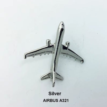 A320 & A340 350Boing777 A330 Gold&Silver Airbus Aviation Badge 2.8*3.1Cm, Authentic Pilot Badges Airplane Suits Plane Gilded