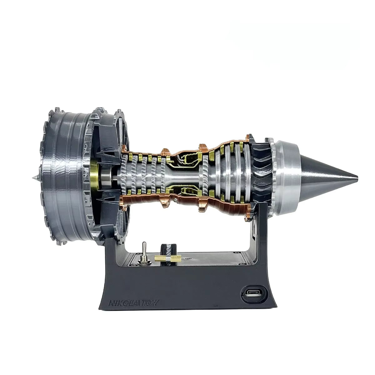 25CM TR-900 High Precision Simulation Turbofan Engine Model Toys Aviation Fan Collectibles Static Display Ornaments Gifts