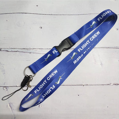 Polyester Aviation Lanyards Boeing Neck Strap Chaveiro Key Chain Boeing Llavero Lanyard Keychain for ID Card Pilot Gift