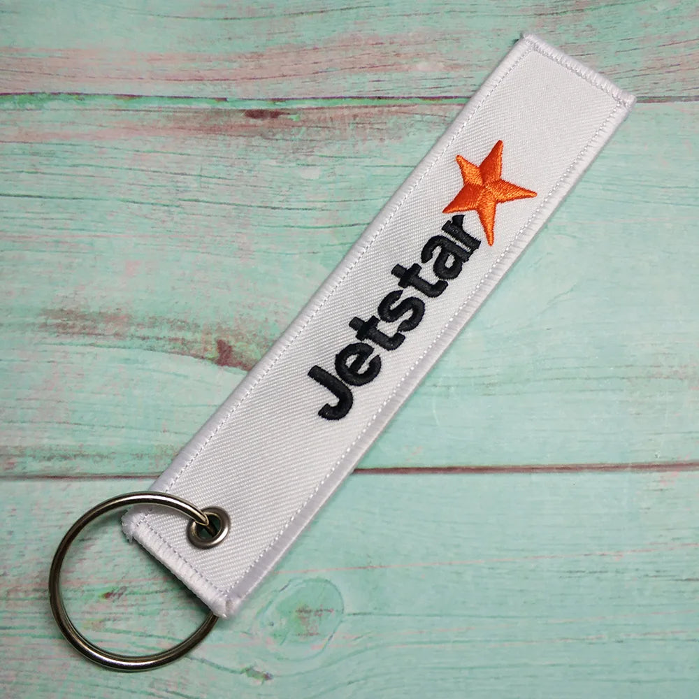 1 PC Blue Key Chain for KLM American Airlines Qatar Airplane Keychain Emirates Flight Crew Pilot Aviation Sleutelhanger