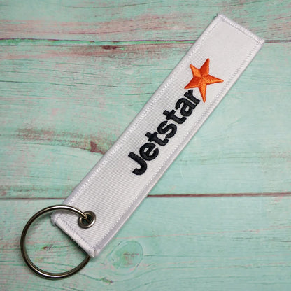 1 PC Blue Key Chain for KLM American Airlines Qatar Airplane Keychain Emirates Flight Crew Pilot Aviation Sleutelhanger