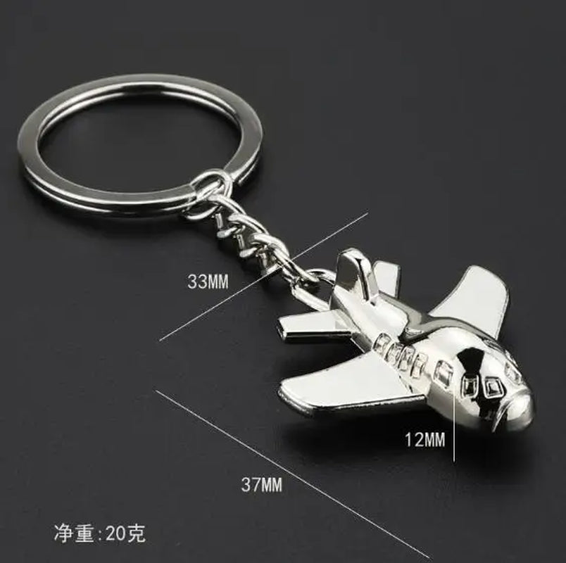 Creative Aircraft Keychain Simulation Aircraft Model Key Chain for Men Pendant Aviation Enterprise and Creative Gift Keyring
