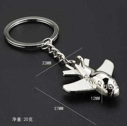 Creative Aircraft Keychain Simulation Aircraft Model Key Chain for Men Pendant Aviation Enterprise and Creative Gift Keyring