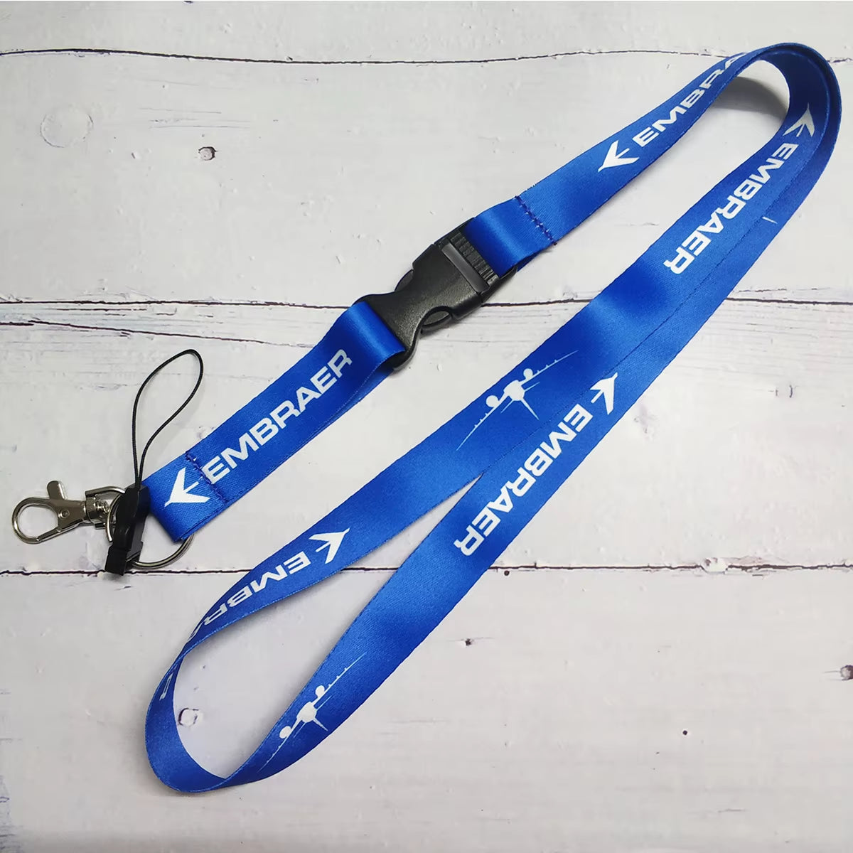 Polyester Aviation Lanyards Boeing Neck Strap Chaveiro Key Chain Boeing Llavero Lanyard Keychain for ID Card Pilot Gift