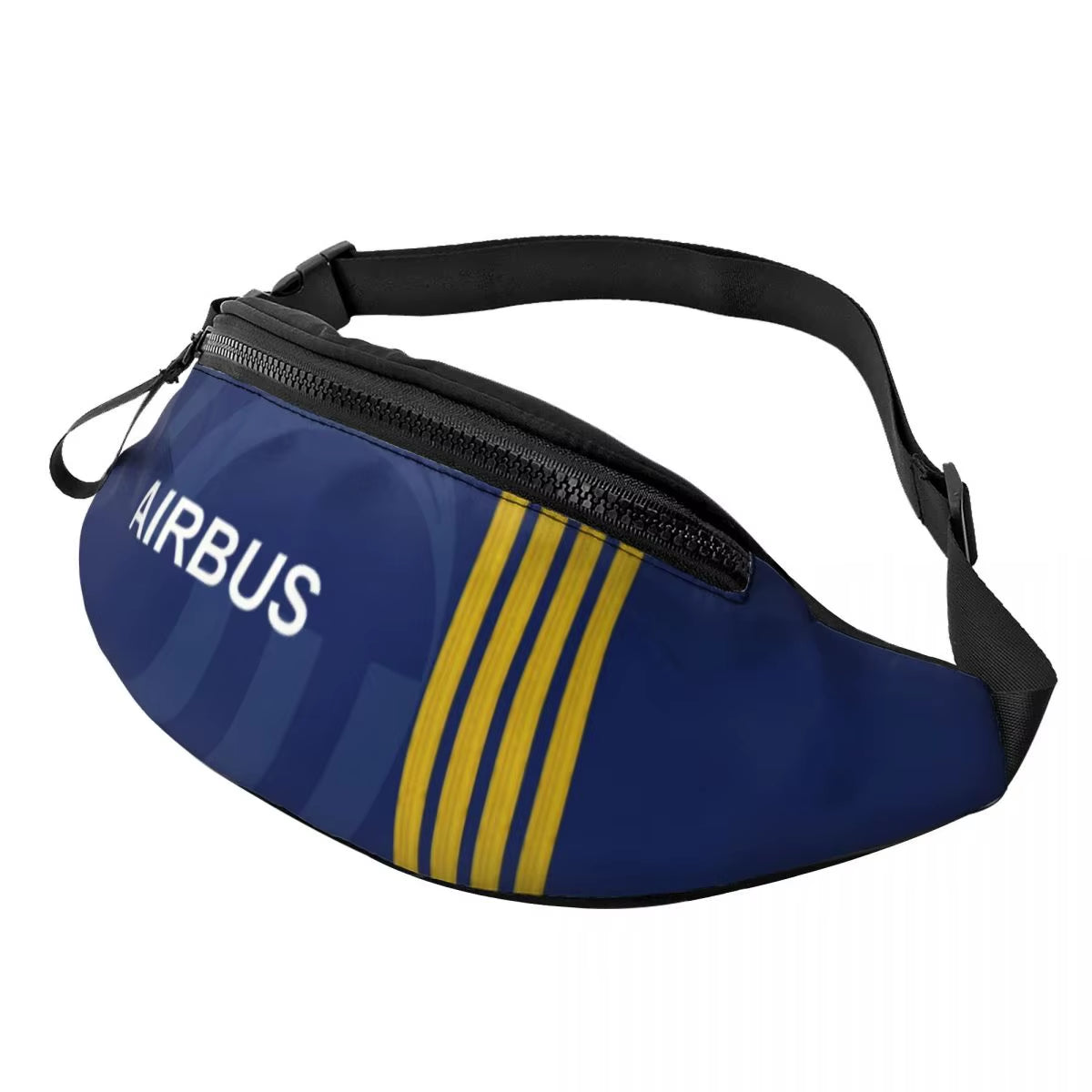 Airbus Fighter Pilot Fanny Pack for Women Men Cool Aviation Airplane Crossbody Waist Bag Traveling Phone Money Pouch