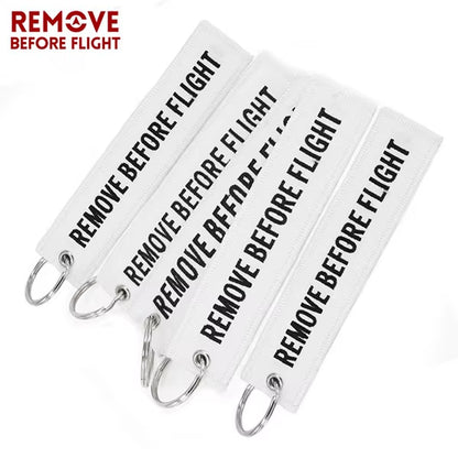 5PCS  Car Key Chain Red Embroidery Aviation Gifts Keyring Key Tag Holder for Motorcycles Keychain Chaveiro