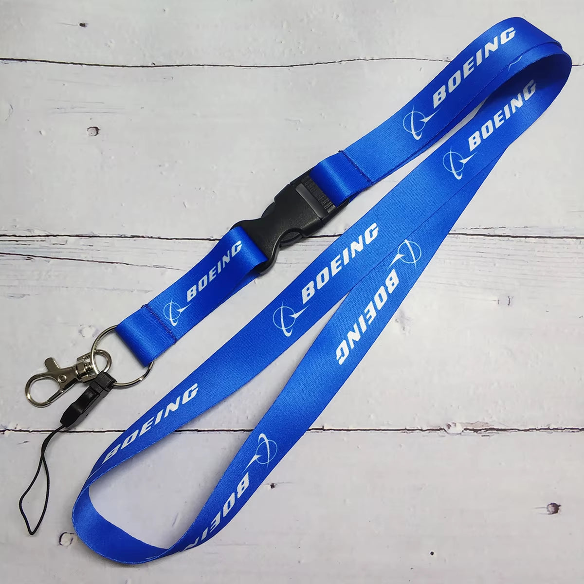 Polyester Aviation Lanyards Boeing Neck Strap Chaveiro Key Chain Boeing Llavero Lanyard Keychain for ID Card Pilot Gift