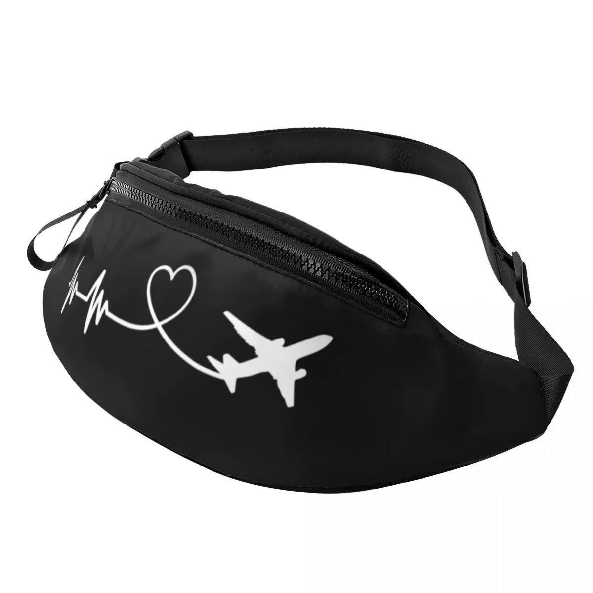 Airbus Fighter Pilot Fanny Pack for Women Men Cool Aviation Airplane Crossbody Waist Bag Traveling Phone Money Pouch
