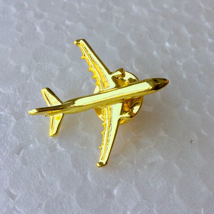 A320 & A340 Boing777 A330 Gold&Silver Airbus Aviation Badge 2.8*3.1Cm, Authentic Pilot Badges Airplane Suits Plane Gilded