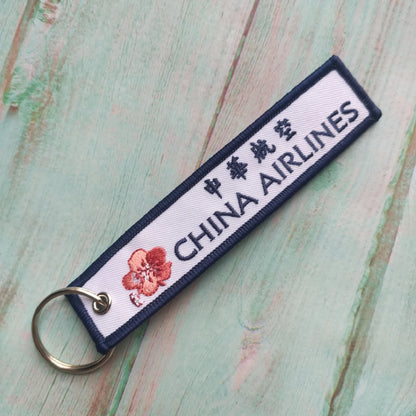 1 PC Blue Key Chain for KLM American Airlines Qatar Airplane Keychain Emirates Flight Crew Pilot Aviation Sleutelhanger