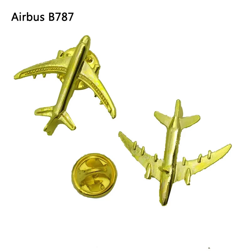 A320 & A340 350Boing777 A330 Gold&Silver Airbus Aviation Badge 2.8*3.1Cm, Authentic Pilot Badges Airplane Suits Plane Gilded