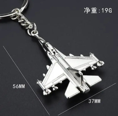 Creative Aircraft Keychain Simulation Aircraft Model Key Chain for Men Pendant Aviation Enterprise and Creative Gift Keyring