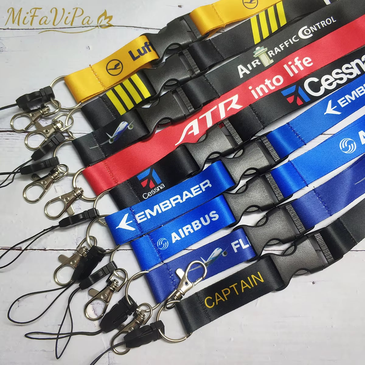 Polyester Aviation Lanyards Boeing Neck Strap Chaveiro Key Chain Boeing Llavero Lanyard Keychain for ID Card Pilot Gift