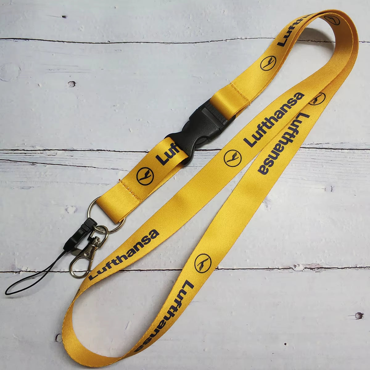 Polyester Aviation Lanyards Boeing Neck Strap Chaveiro Key Chain Boeing Llavero Lanyard Keychain for ID Card Pilot Gift