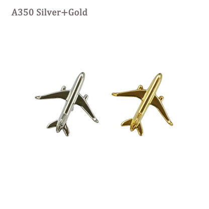 A320 & A340 350Boing777 A330 Gold&Silver Airbus Aviation Badge 2.8*3.1Cm, Authentic Pilot Badges Airplane Suits Plane Gilded