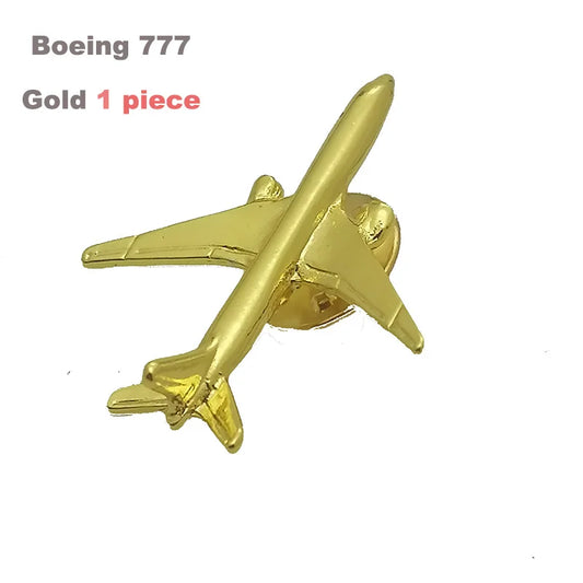 A320 & A340 Boing777 A330 Gold&Silver Airbus Aviation Badge 2.8*3.1Cm, Authentic Pilot Badges Airplane Suits Plane Gilded