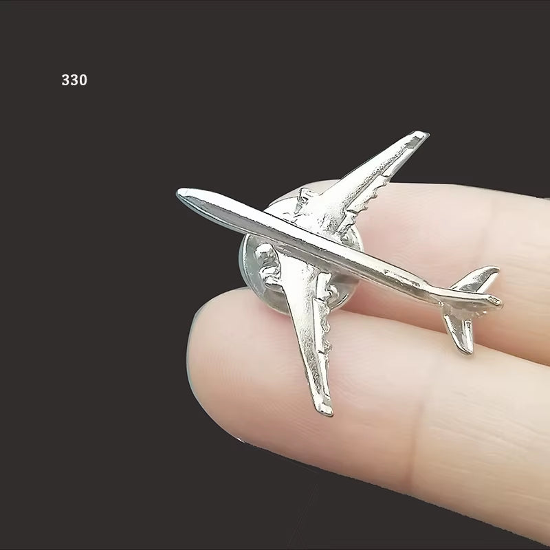 A320 & A340 350Boing777 A330 Gold&Silver Airbus Aviation Badge 2.8*3.1Cm, Authentic Pilot Badges Airplane Suits Plane Gilded