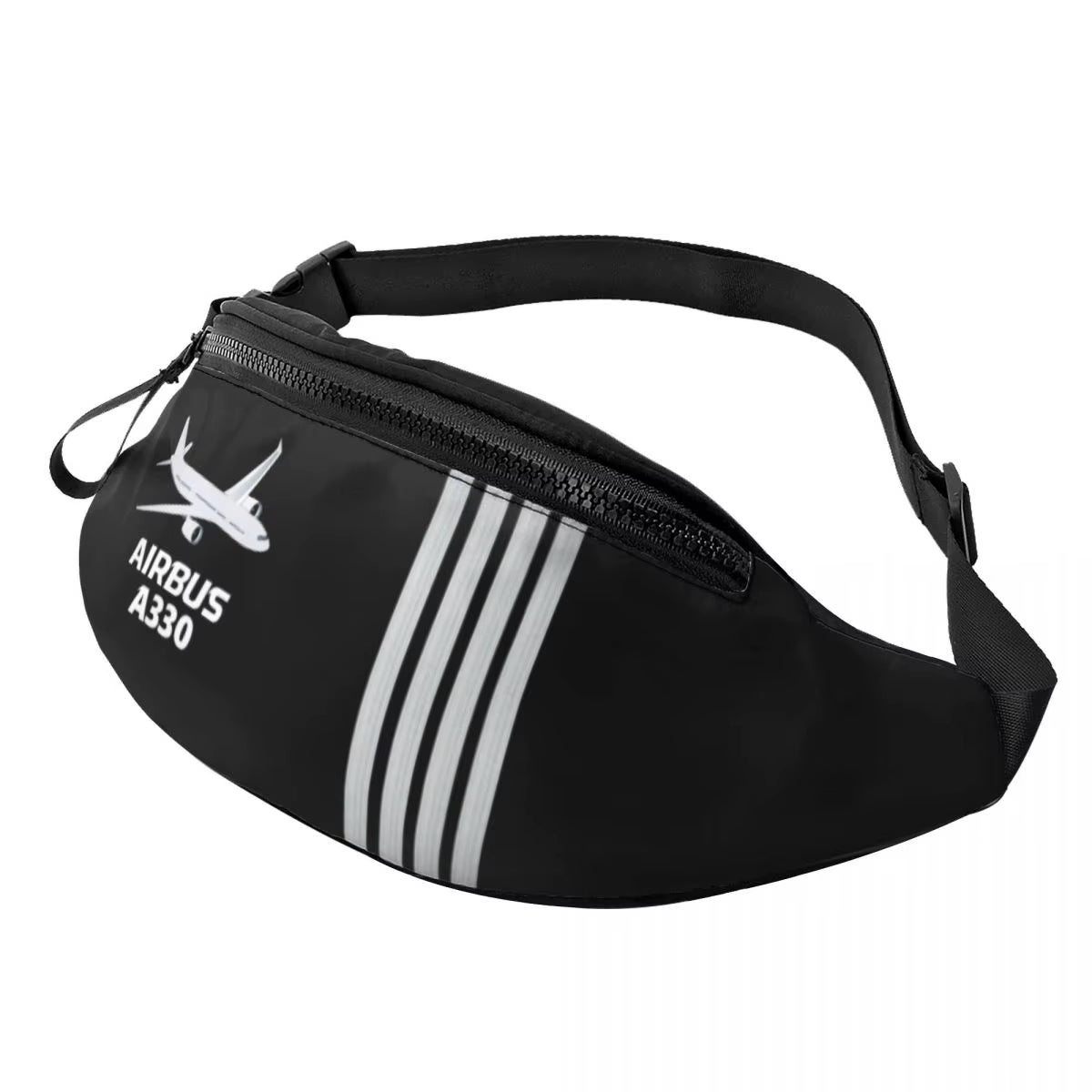 Airbus Fighter Pilot Fanny Pack for Women Men Cool Aviation Airplane Crossbody Waist Bag Traveling Phone Money Pouch