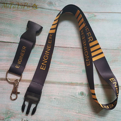 Polyester Aviation Lanyards Boeing Neck Strap Chaveiro Key Chain Boeing Llavero Lanyard Keychain for ID Card Pilot Gift