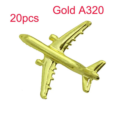 A320 & A340 Boing777 A330 Gold&Silver Airbus Aviation Badge 2.8*3.1Cm, Authentic Pilot Badges Airplane Suits Plane Gilded