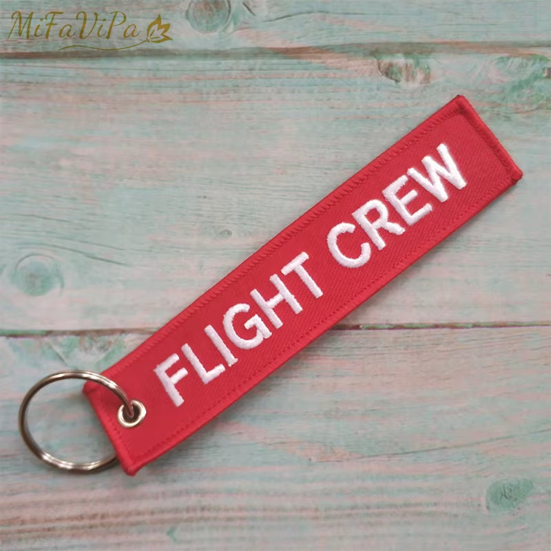 2 PCS  Fashion Trinket Keyring Woven Flight Crew Pilot Gift Aviation Aircraft Key Chain Airbus Plane Pilot Keychains