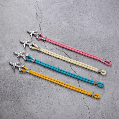Airport Fashion Men Women Airplane Anchor Bracelets Charm Rope Chain Paracord Aviation Life Jewelry Pulseras Hombres