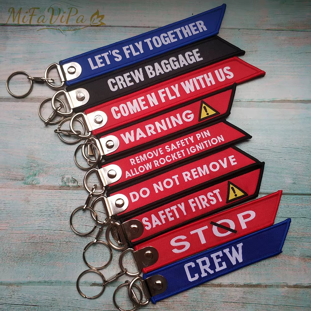 3 PC Cabin Crew Llavero Carabiner Keychain Flight Crew Aviation Gift Captain Sleutelhanger Porte-Cles Fashion Trinket Safety Tag