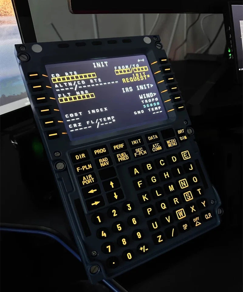 WINWING Flight Simulator MCDU Toliss Fenix Flight Control Display Civil Aviation Control Panel A320 for X-Plane MSFS