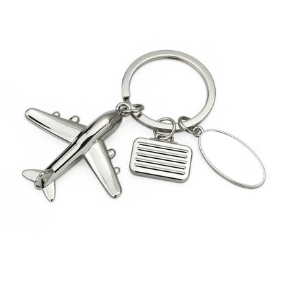 Creative Aircraft Keychain Simulation Aircraft Model Key Chain for Men Pendant Aviation Enterprise and Creative Gift Keyring