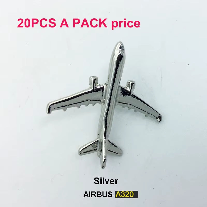 A320 & A340 350Boing777 A330 Gold&Silver Airbus Aviation Badge 2.8*3.1Cm, Authentic Pilot Badges Airplane Suits Plane Gilded