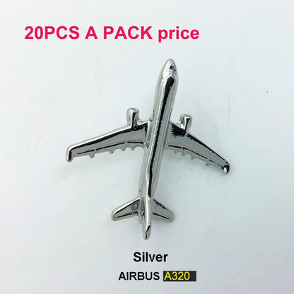 A320 & A340 350Boing777 A330 Gold&Silver Airbus Aviation Badge 2.8*3.1Cm, Authentic Pilot Badges Airplane Suits Plane Gilded