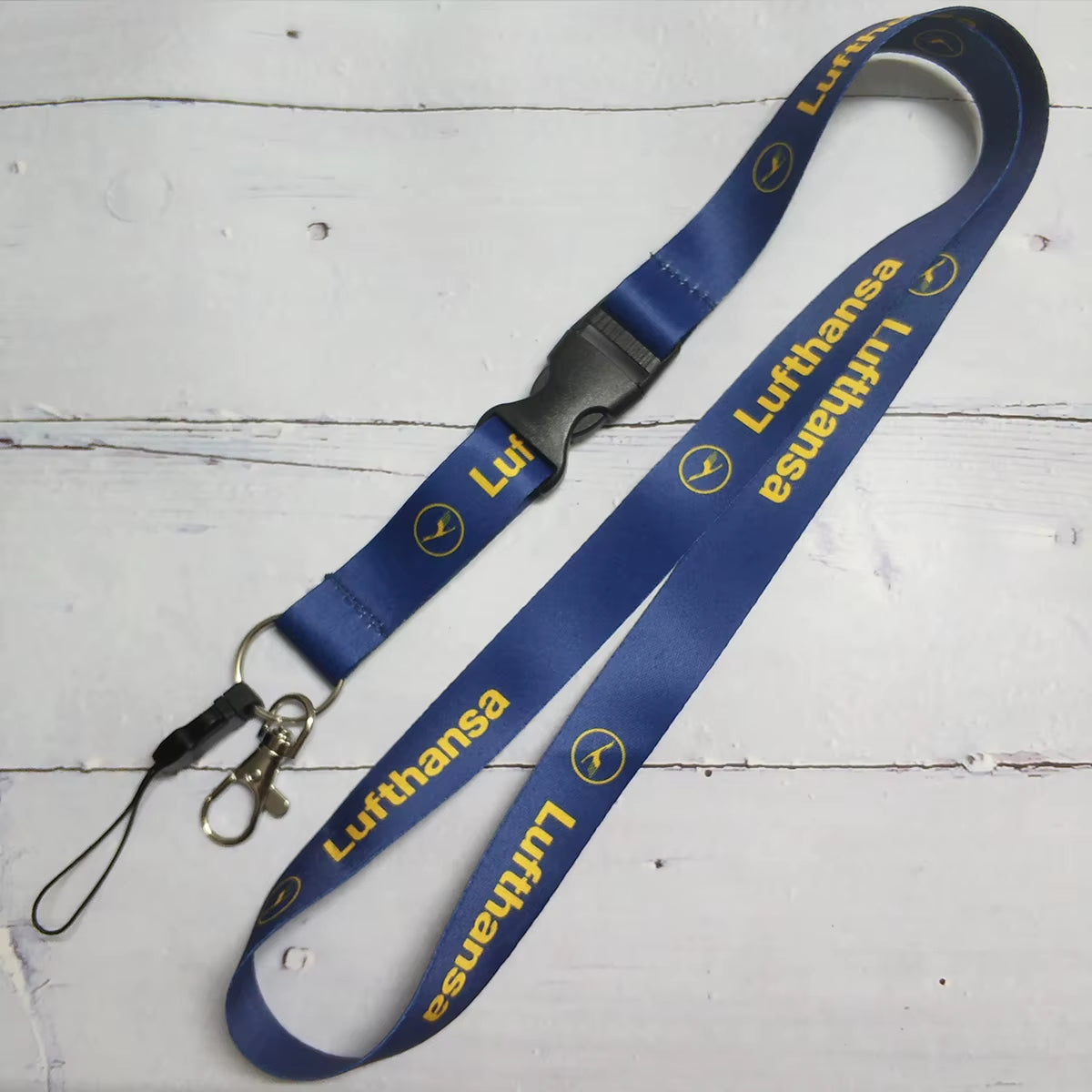 Polyester Aviation Lanyards Boeing Neck Strap Chaveiro Key Chain Boeing Llavero Lanyard Keychain for ID Card Pilot Gift