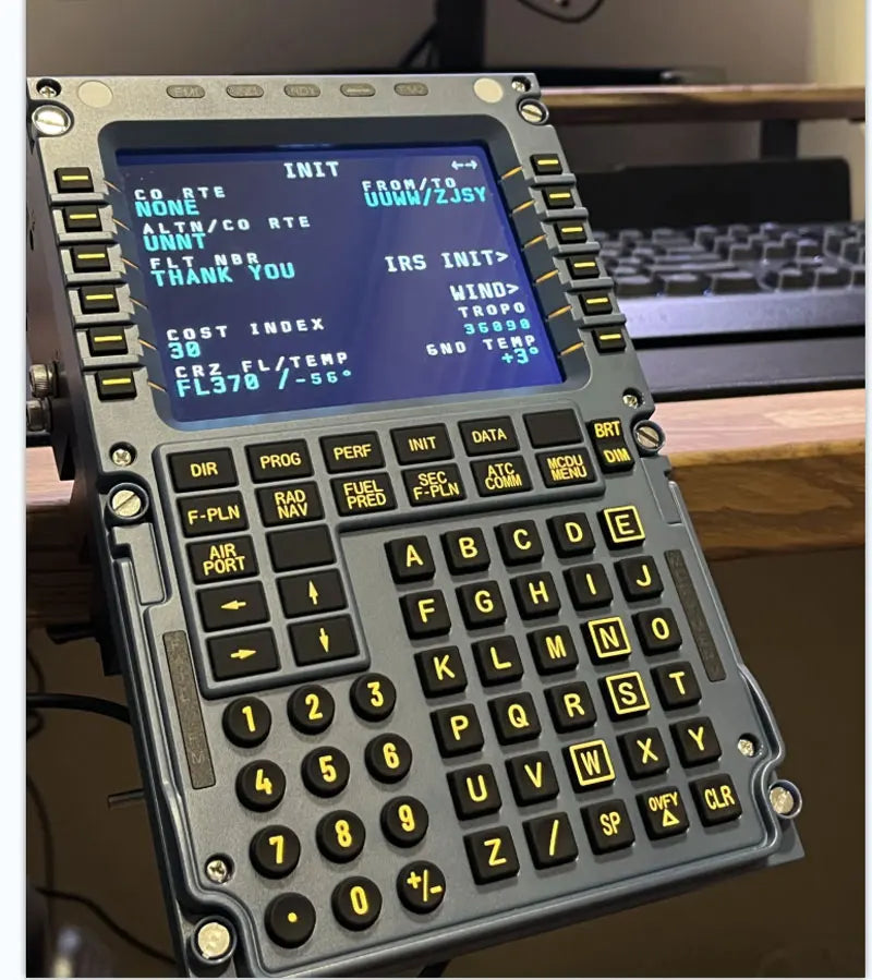 WINWING Flight Simulator MCDU Toliss Fenix Flight Control Display Civil Aviation Control Panel A320 for X-Plane MSFS