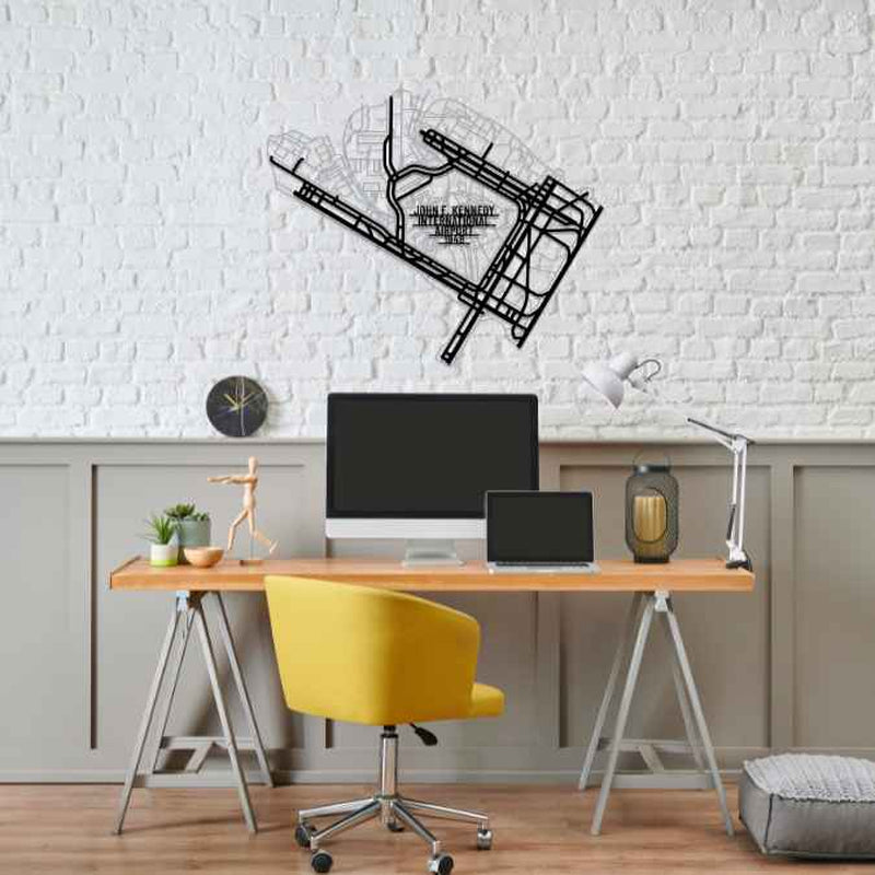 John F. Kennedy International Airport Metal Wall Art